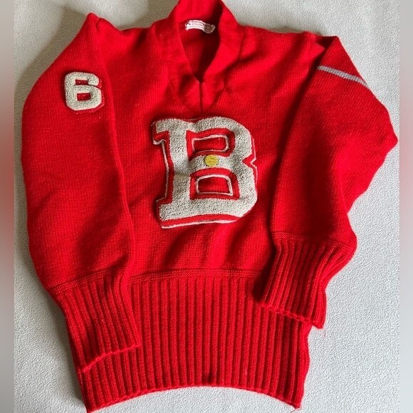Rare Vintage 1950s/1960s Jarvis & White Baseball sweater Size 40 - Picture 1 of 16
